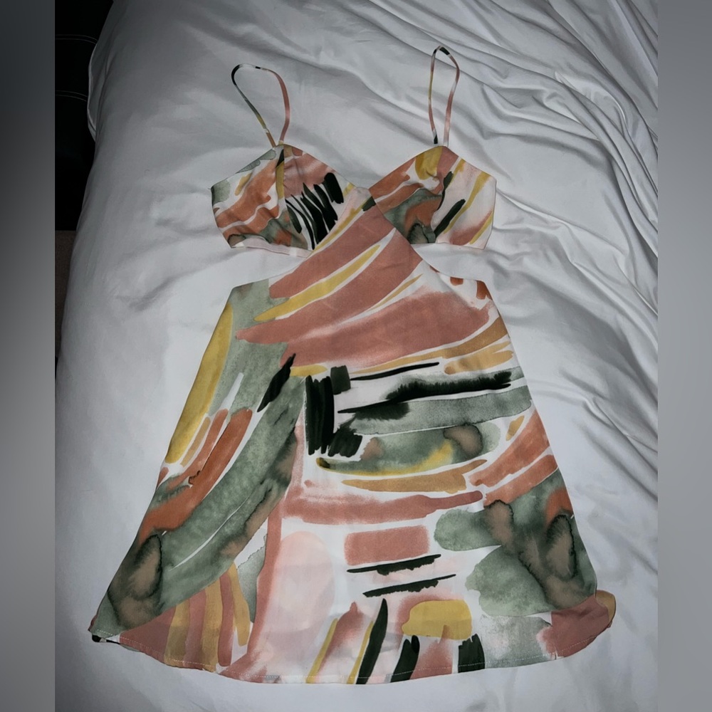 Nectar cut out multicolored dress